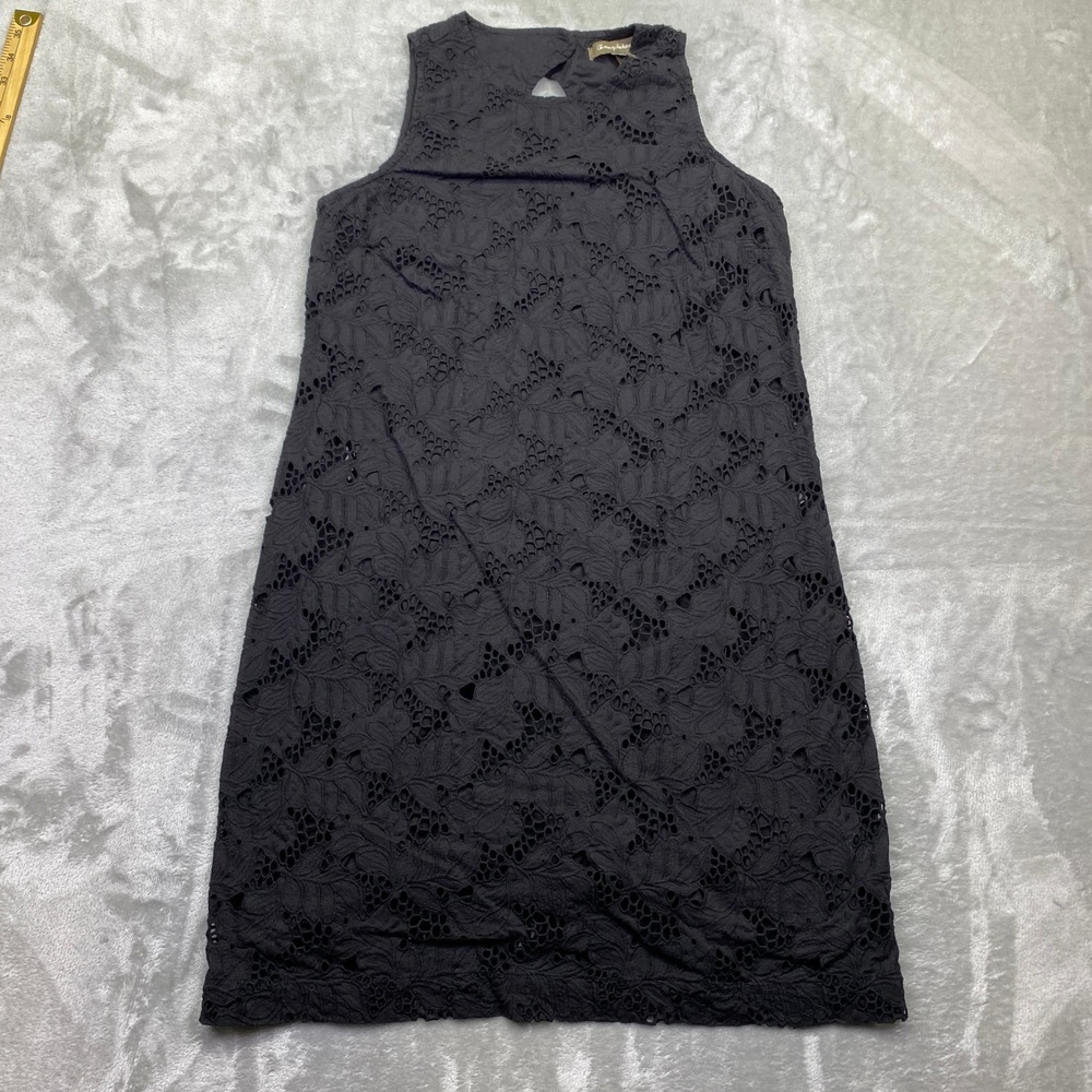 Tommy Bahama Black Lace Sleeveless Dress Casual Womens Size S/P Petite